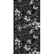 Американские обои Nicolette Mayer, коллекция Blossom Chinoiserie, артикул Blossom Fantasia/Black Blue