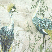 Панно Nicolette Mayer, коллекция Blossom Chinoiserie, артикул Crested Crane/Green Gold