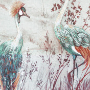 Панно Nicolette Mayer, коллекция Blossom Chinoiserie, артикул Crested Crane/Turq Red