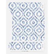 Американские обои Nicolette Mayer, коллекция Royal Delft, артикул Ikat-White-Grasscloth