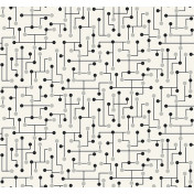 Американские обои Paper & Ink, коллекция Black And White, артикул BW21400