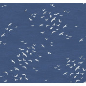 Американские обои Paper & Ink, коллекция Navy, Grey & White, артикул BL70412