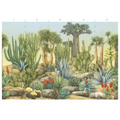 Панно Paul Montgomery Studio, коллекция Complete Collection, артикул Cactus Garden Aqua