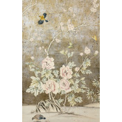 Американские обои Paul Montgomery Studio, коллекция Fine Painted Wallpapers, артикул Peonies and Blossoms
