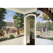 Американские обои Paul Montgomery Studio, коллекция Fine Painted Wallpapers, артикул The Fox Chase