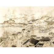 Американские обои Paul Montgomery Studio, коллекция Fine Painted Wallpapers, артикул Town in Song Dynasty