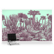 Американские обои Paul Montgomery Studio, коллекция Murals For Unique Walls, артикул Cactus Garden/Berry