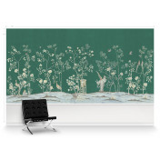 Американские обои Paul Montgomery Studio, коллекция Murals For Unique Walls, артикул Chai Wan/Emerald