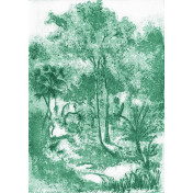 Панно Tenue de Ville, коллекция Ode, артикул Muse Emeraud/ODE-191618