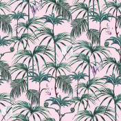 Английские обои Witch & Watchman, коллекция Wallpaper Collection, артикул Elysian Palms Pink