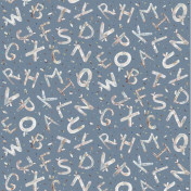 Российские обои Yana Svetlova Wallcoverings, коллекция Summer Memories, артикул ALPHABET-06-RIVER