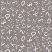 Российские обои Yana Svetlova Wallcoverings, коллекция Summer Memories, артикул ALPHABET-07-COFFEE