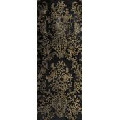 Французские обои Zuber, коллекция Broderies, артикул 516/Noir/Serti Bronze