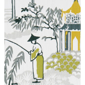 Английская ткань Clarke & Clarke, коллекция Oriental Garden, артикул F1290/02