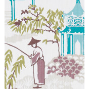 Английская ткань Clarke & Clarke, коллекция Oriental Garden, артикул F1290/03