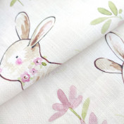 Бельгийская ткань Daylight, коллекция Ternura, артикул Bunny/Blush Бельгийская ткань Daylight, коллекция Ternura, артикул Bunny/Blush
