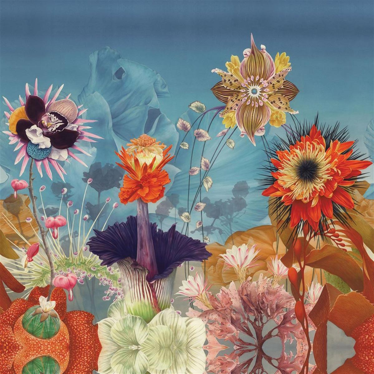 Панно Christian Lacroix, коллекция Pele-Mele, артикул PCL7056: премиальные дизайнерские обои для стильного интерьера Панно Christian Lacroix, коллекция Pele-Mele, артикул PCL7056: премиальные дизайнерские обои для стильного интерьера