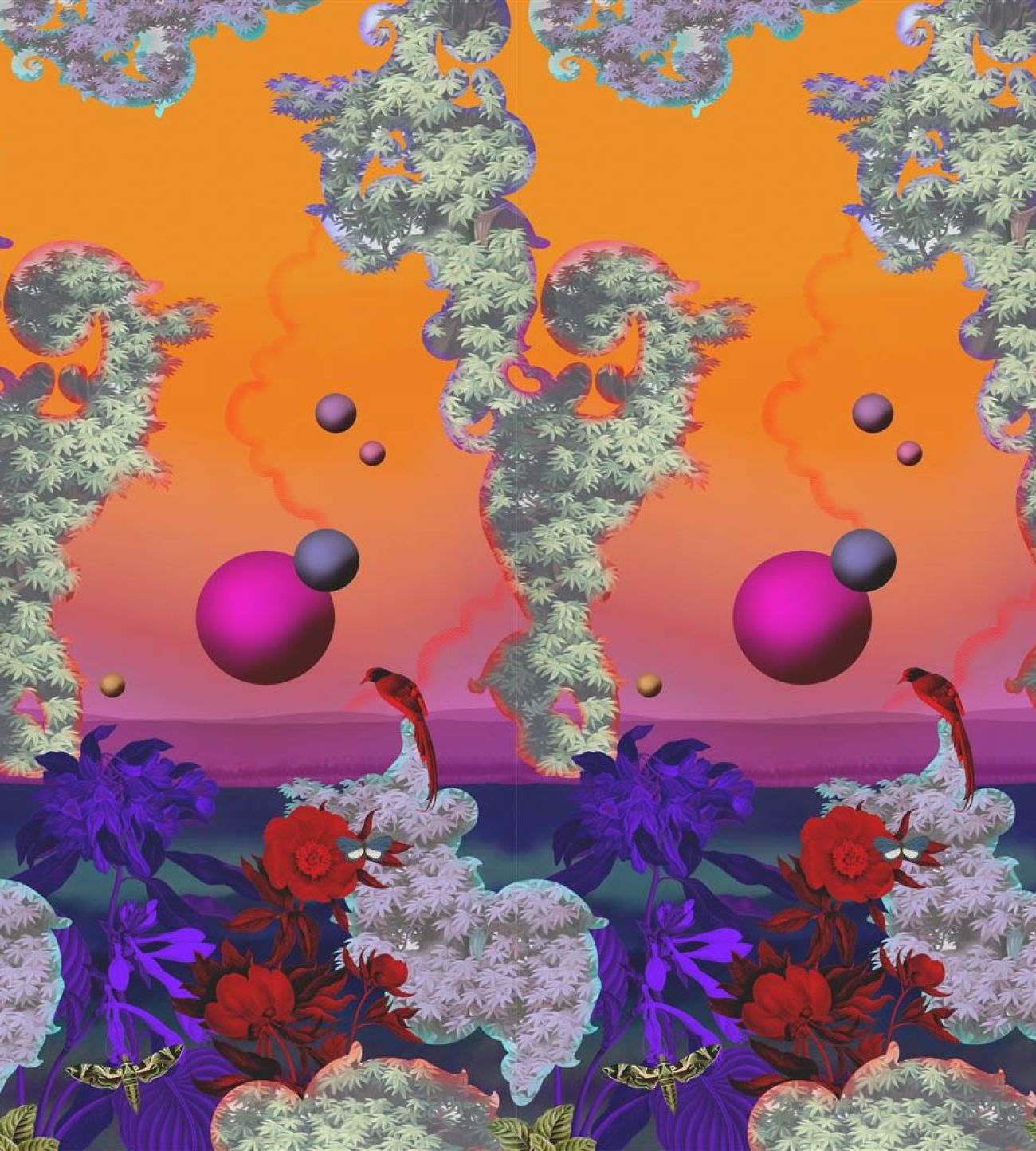 Панно Christian Lacroix, коллекция Stravaganza, артикул PCL7050/01: премиальные дизайнерские обои для стильного интерьера Панно Christian Lacroix, коллекция Stravaganza, артикул PCL7050/01: премиальные дизайнерские обои для стильного интерьера