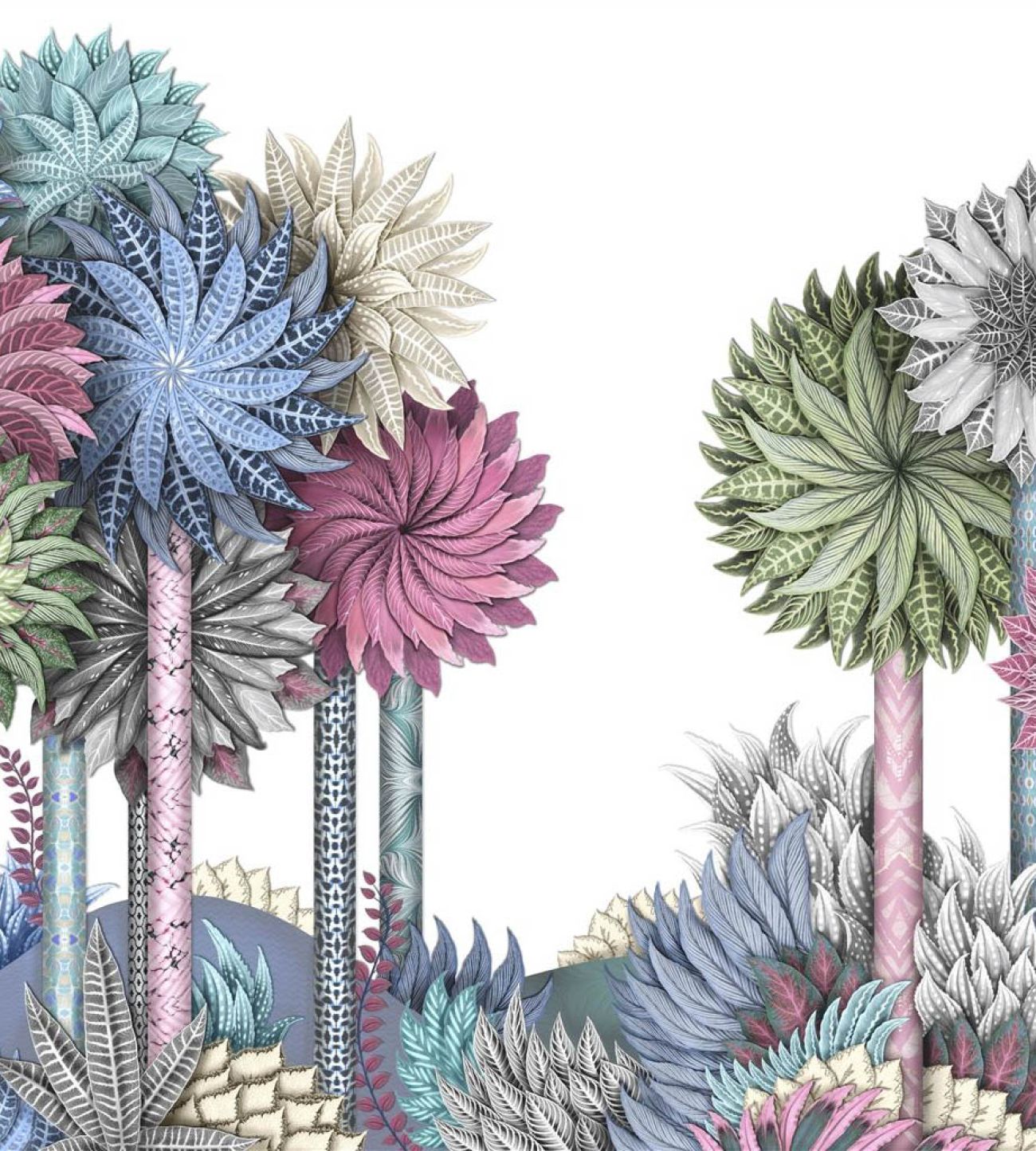 Панно Christian Lacroix, коллекция Stravaganza, артикул PCL7051/01: премиальные дизайнерские обои для стильного интерьера Панно Christian Lacroix, коллекция Stravaganza, артикул PCL7051/01: премиальные дизайнерские обои для стильного интерьера