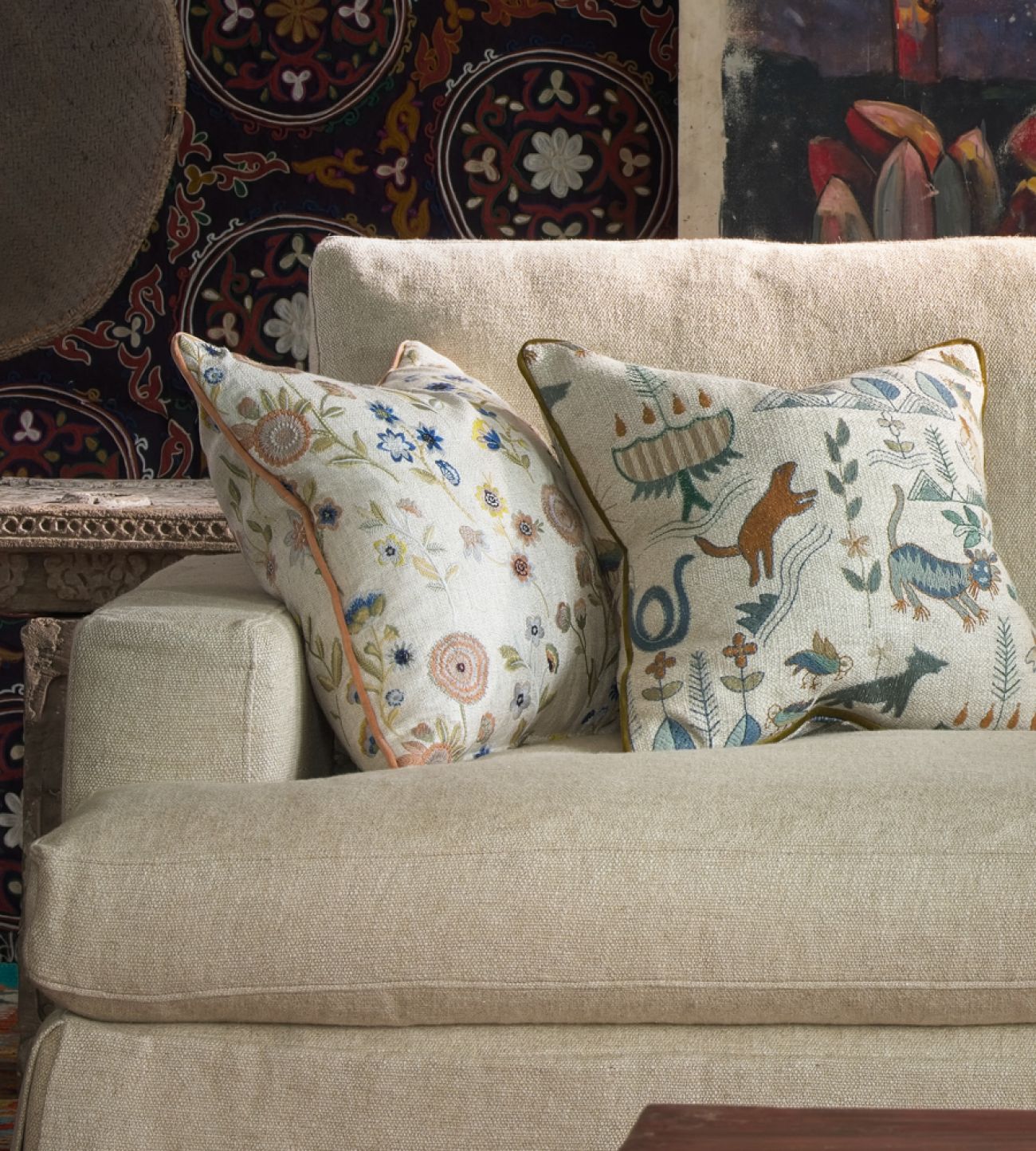 Английская ткань Andrew Martin, коллекция Folklore, артикул Scout/Forest Английская ткань Andrew Martin, коллекция Folklore, артикул Scout/Forest