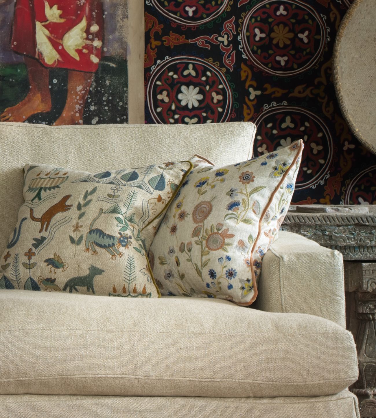 Английская ткань Andrew Martin, коллекция Folklore, артикул Shuttle/Natural Английская ткань Andrew Martin, коллекция Folklore, артикул Shuttle/Natural