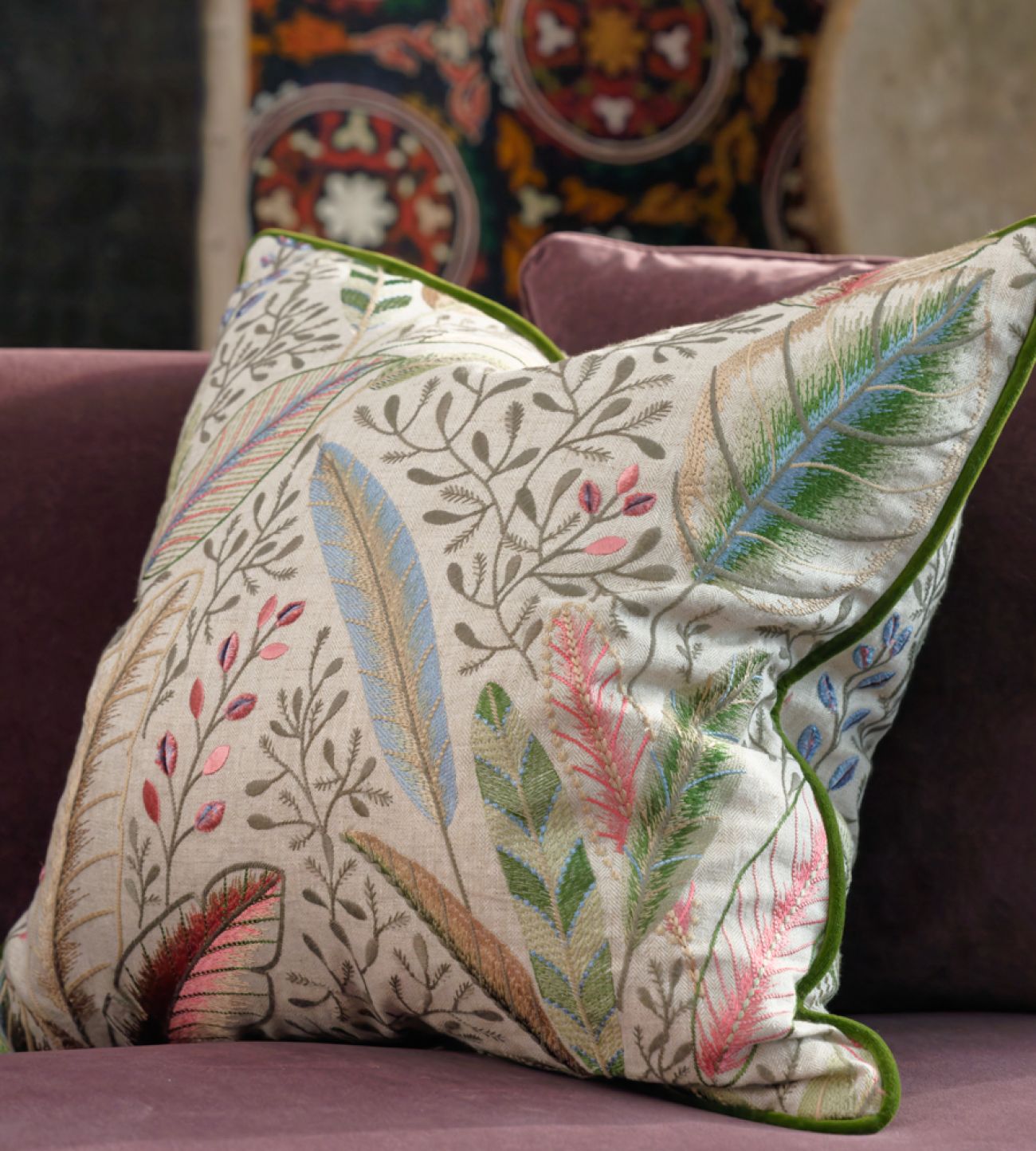 Английская ткань Andrew Martin, коллекция Folklore, артикул Spirit/Sunset Английская ткань Andrew Martin, коллекция Folklore, артикул Spirit/Sunset