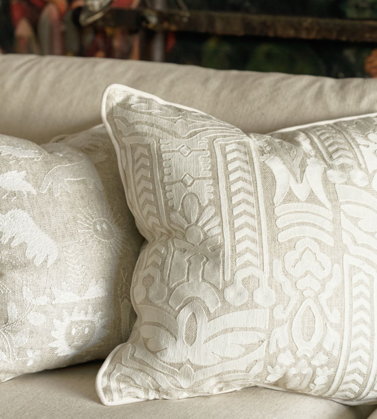 Английская ткань Andrew Martin, коллекция Folklore, артикул Totem/Ivory