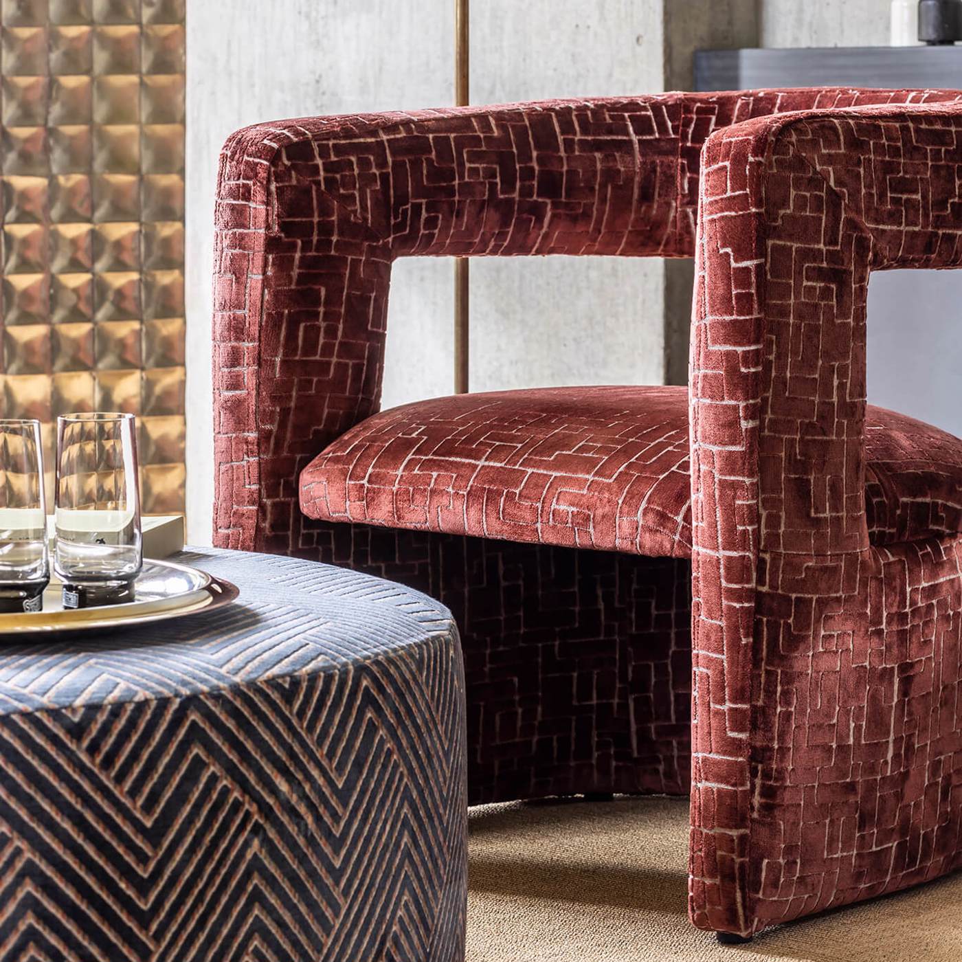 Английская ткань Clarke & Clarke, коллекция Urban, артикул F1685/02 Английская ткань Clarke & Clarke, коллекция Urban, артикул F1685/02