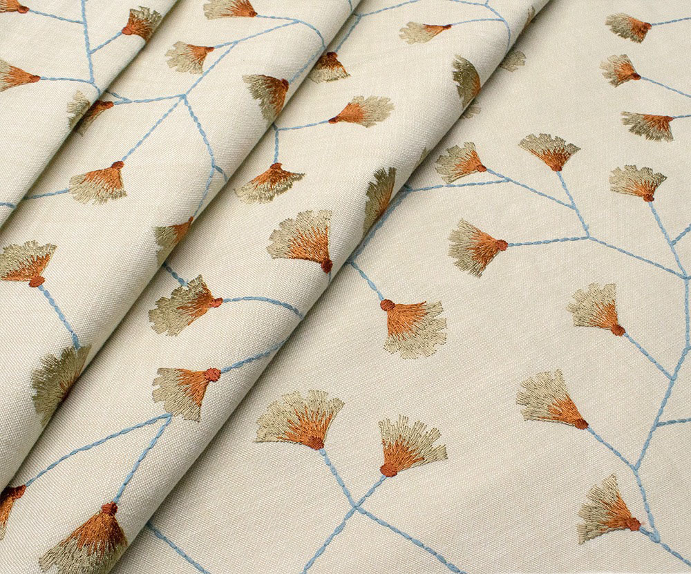 Американская ткань Dana Panorama, коллекция Daisy/Rio morning, артикул Daisy/Terracotta