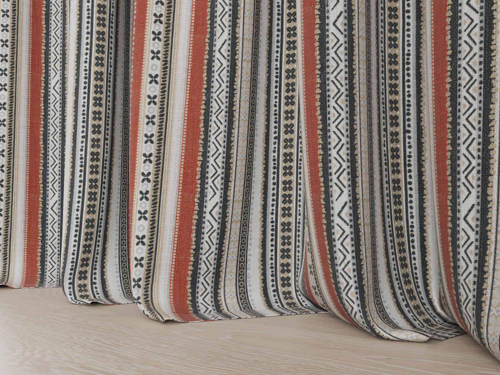 Бельгийская ткань Daylight, коллекция Korso, артикул Pretoria/Scarlet